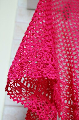 Juicy Fuchsia Shawl