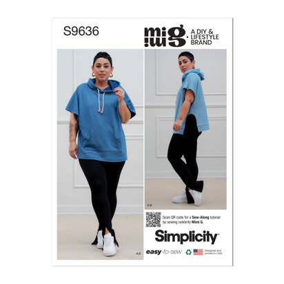 Simplicity Misses' Hoodies and Leggings by Mimi G S9636 - Sewing Pattern