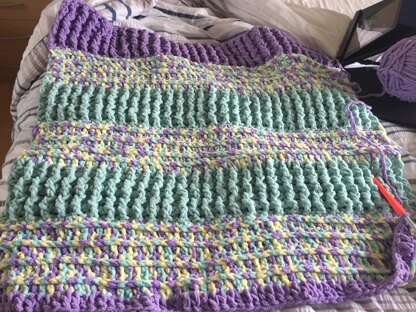 Here and there crochet blanket