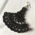 102. Black openwork earrings