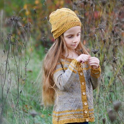 After fall cardigan (child version)