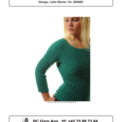 Vertical & Horizontal Sweater in BC Garn Semilla Fino - 2094BC - Downloadable PDF