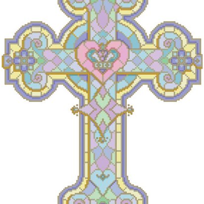 Stained Glass Cross - PDF