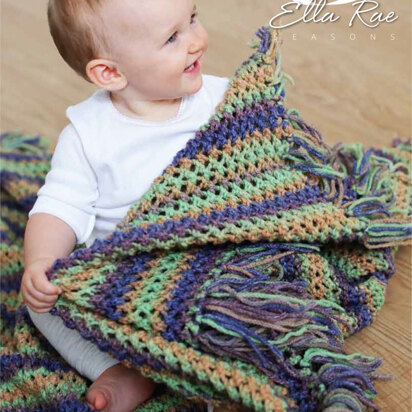 Baby Blanket in Ella Rae Seasons - ER15-02 - Downloadable PDF