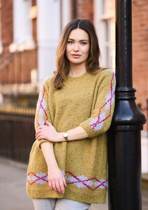 Fog Sweater in Rowan Fine Tweed Haze - Downloadable PDF