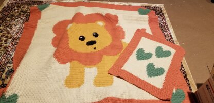 Lion baby blanket