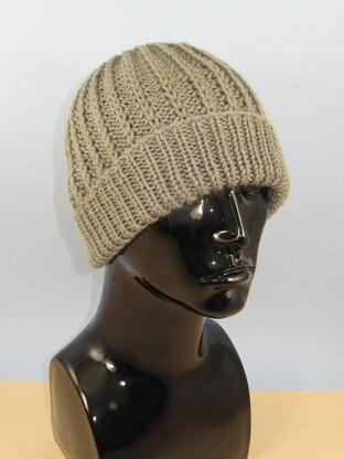 Chunky Simple Fishermans Rib Beanie Hat Knitting pattern by ...