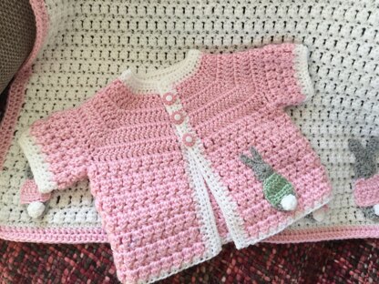 Baby Bobtail Cardigan design by Kerry Jayne Designs