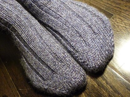 2-at-a-time, toe up, short row heel socks on 2 circular needles