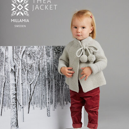 Thea Jacket - Knitting Pattern in MillaMia Naturally Soft Aran
