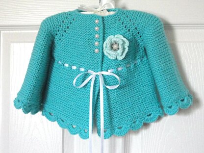 Knitting PATTERN Baby Cardigan Knitted Baby Jacket