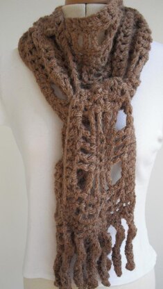 Speedy mock motif scarf