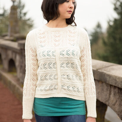 Fields of Wheat Sweater in Imperial Yarn Tracie Too - PC45-D