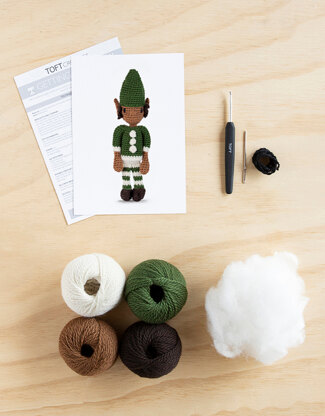 Toft Mini Green Elf Doll Crochet Kit