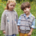Smock Coat - Knitting Pattern for Kids in Debbie Bliss Eco Baby Wool