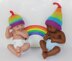 FREE Preemie Baby RAINBOW Stalk Beanie and Pixie Hats