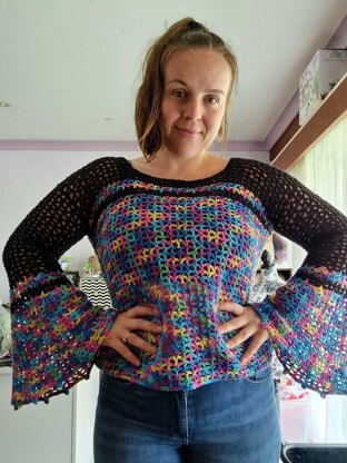 Ziggy Flare Crochet top