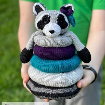 Raccoon Stacking Ring Toy