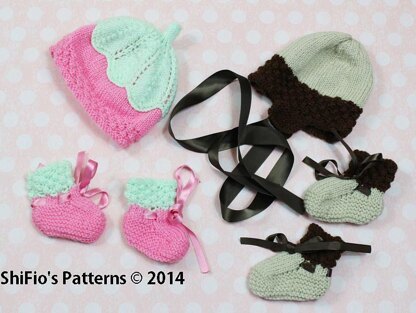 Bobble Yoke Matinee Baby Knitting Pattern #157