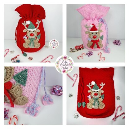 Reindeer Christmas Sack