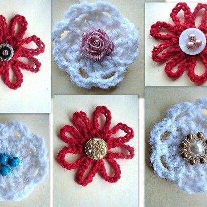 Easy Flower Applique | Crochet Pattern by Ashton11