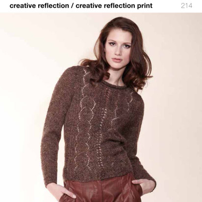 Lacy Sweater, Snood & Fingerless Gloves in Rico Creative Reflection - 214