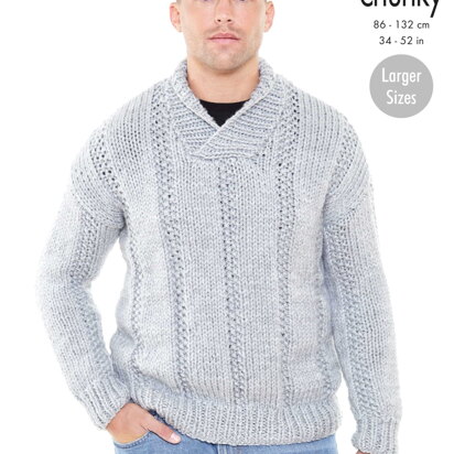 Sweaters Knitted in King Cole Big Value Super Chunky - 5838 - Downloadable PDF