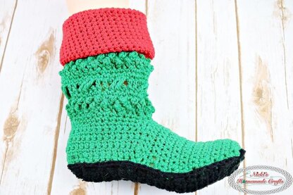 Christmas Santa and Elf Booties