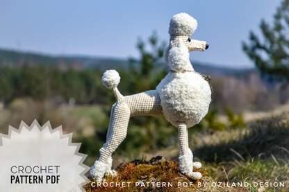 Crochet Pattern Leonardo the poodle Amigurumi toy