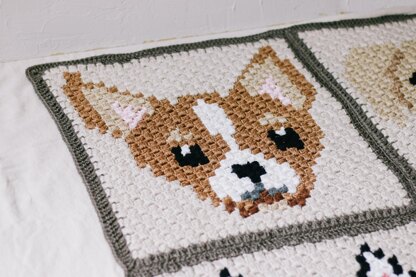 C2C Chihuahua Dog Blanket Square