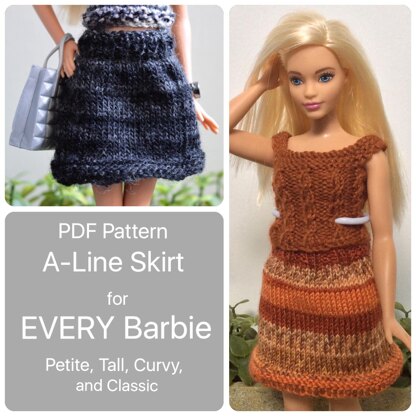 Curvy Barbie A-Line Skirt All Sizes