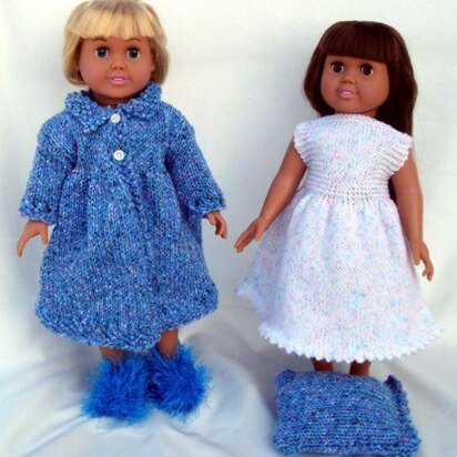 Nighttime Casual, Knitting Patterns fit American Girl and other 18-Inch Dolls