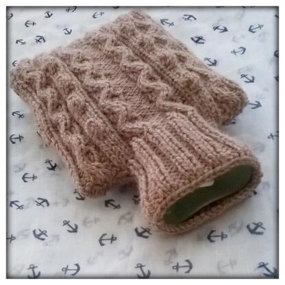 Hot Water bottle cover "In the Navy"