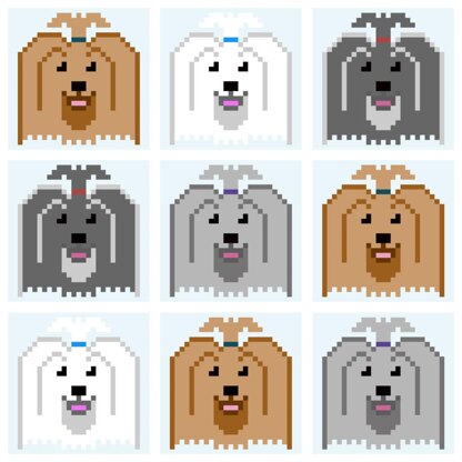 C2C Havanese / Maltese Dog Blanket Square
