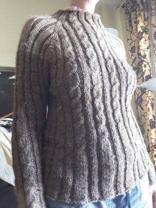 easy cabled pullover