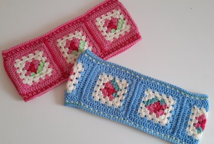 Cath Kidston inspired mitts, cowl and hot water bottle cover