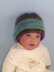 Baby Angel Print Mohair Rib Beanie Hat