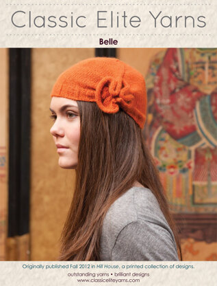 Belle Hat in Classic Elite Yarns Fresco - Downloadable PDF