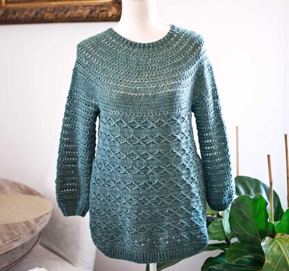 Forest Sweater with Side Slits