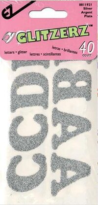 EZ International Insta-Letters Silver - Iron On Letter Pack