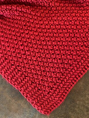 Eyelet Moss Baby Blanket--a loom knit pattern