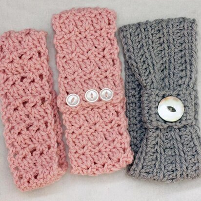 Three Crochet Headbands