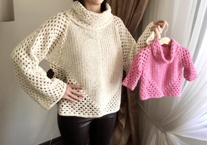 Arya Granny Hexa Turtleneck Sweater N 669