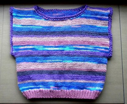 Striped Slipover Vest