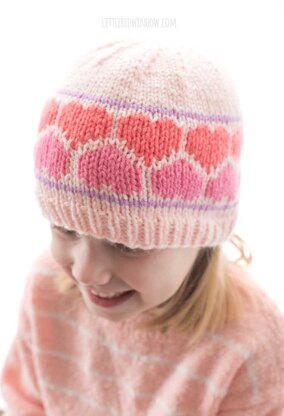 Nested Heart Hat