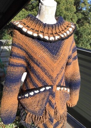 Sacagawea Poncho with Sleeves