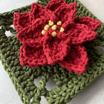 Poinsettia Granny Square