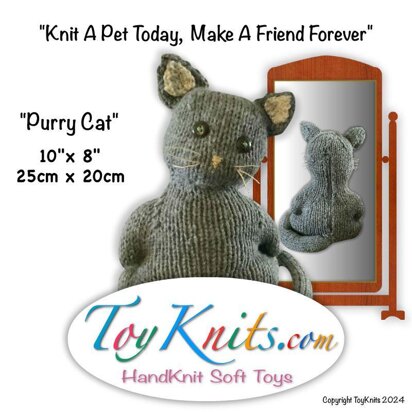 Purry Cat - knitting pattern
