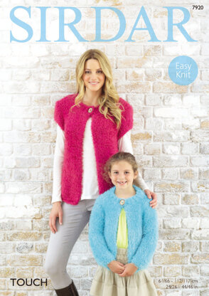 Short and Long Sleeved Cardigans in Sirdar Touch - 7920 - Downloadable PDF