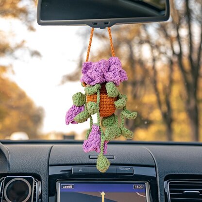 Freesia Basket Car Hanging